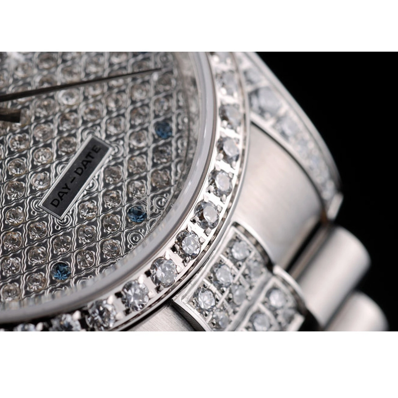 Good Copy Rolex Watches Bracelet Stainless DayDate Diamond 41986 Plated Plated Dial Steel Diamond Rolex 0727
